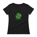 luck is for the mediocre Ladies' Scoopneck T-Shirt