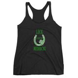 Luck is for the mediocre Women's Racerback Tank