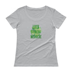 luck is for the mediocre Ladies' Scoopneck T-Shirt